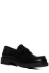 Picture of Prada Prada Logo Plaque Slip-On Loafers