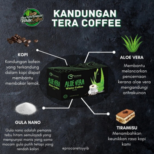 Picture of Aloe Vera Tiramisu White Coffee by ProCare Toyyib