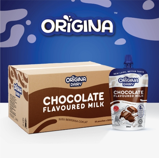 Picture of ORIGINA CHOCOLATE FLAVOURED MILK (25pcs x 200ml)