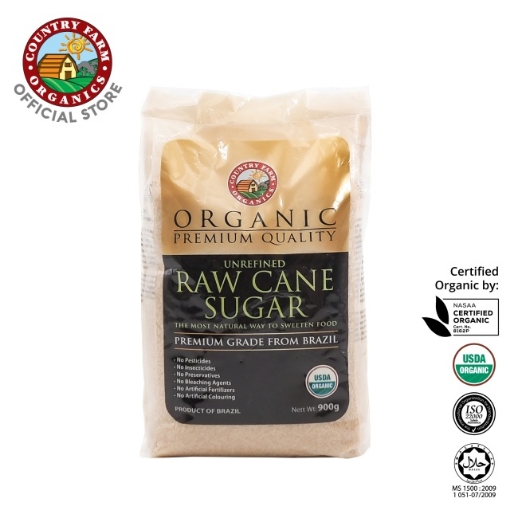 Picture of Country Farm Organics Raw Cane Sugar 900g