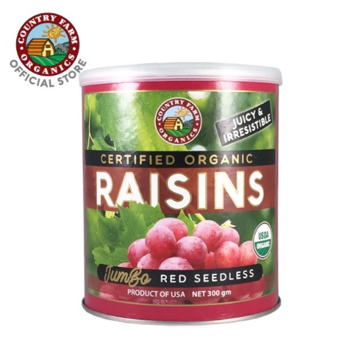 Picture of Country Farm Organics Red Raisin Canister 300g