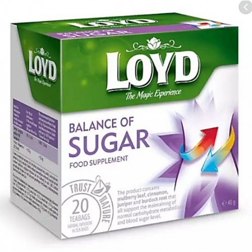 Picture of [Expiry Date: 31 Jan 2023] LOYD BALANCE OF SUGAR 20'S X 2G