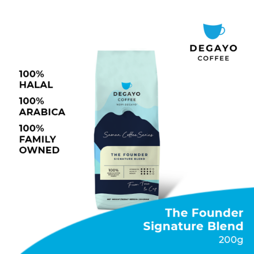 Picture of Degayo Coffee Founder Signature Blend 100% Premium Arabica Coffee Beans From Indonesia-200G-Whole Bean