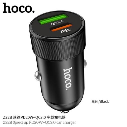 Picture of HOCO Z32B SPEED UP PD+QC3.0 CAR CHARGER