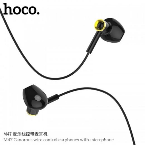 Picture of HOCO M47 CANOROUS WIRE CONTROL EARPHONES WITH MIC