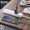 Picture of HOCO DC16 TYPE-C(UK) DUAL PORT CHARGER SET