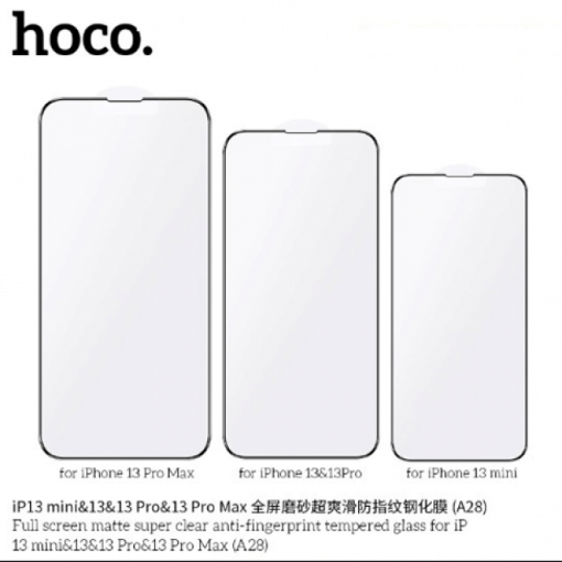 Picture of HOCO A28 Full screen matte super clear anti-fingerprint tempered glass - iP13/ 13 Pro