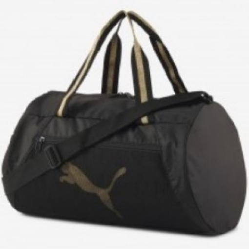 Picture of PUMA AT ESS barrel bag Puma Black-Bright Gold Female - 07736505