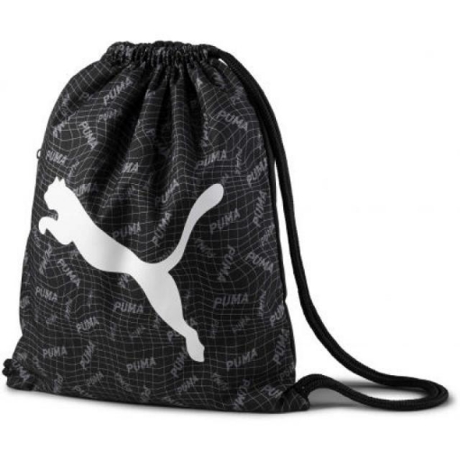 Picture of PUMA Beta Gym Sack - Puma Black-AOP - All Ages - Unisex - 07838701