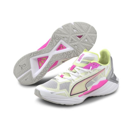 Picture of PUMA UltraRide Wn s-Puma White-Luminous Pink-Fizzy Yellow-Female-19375602