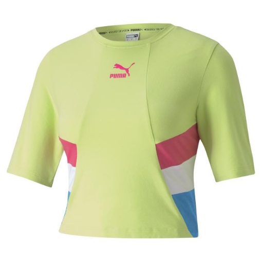 Picture of PUMA TFS Retro Crop Top-Sharp Green-Female-59775034