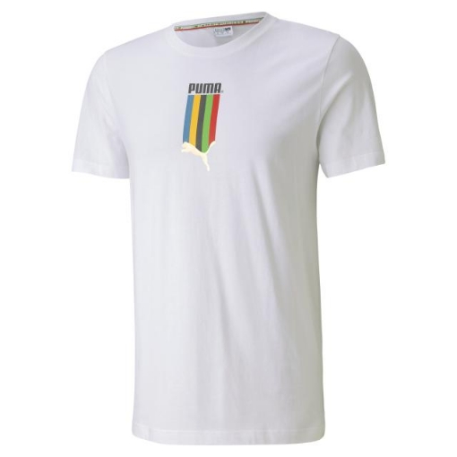 Picture of PUMA TFS Graphic Tee-Puma White-gold-Male-59761452