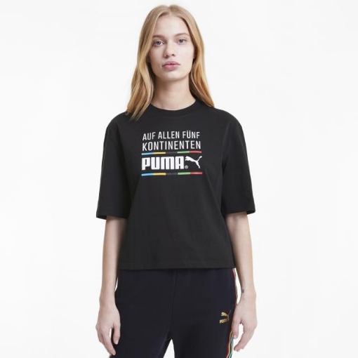 Picture of PUMA TFS Graphic Regular Tee-Puma Black-Female-59774701