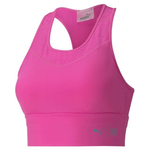 Picture of PUMA Mid Impact First Mile Long Line Bra-Luminous Pink-Female-51956402