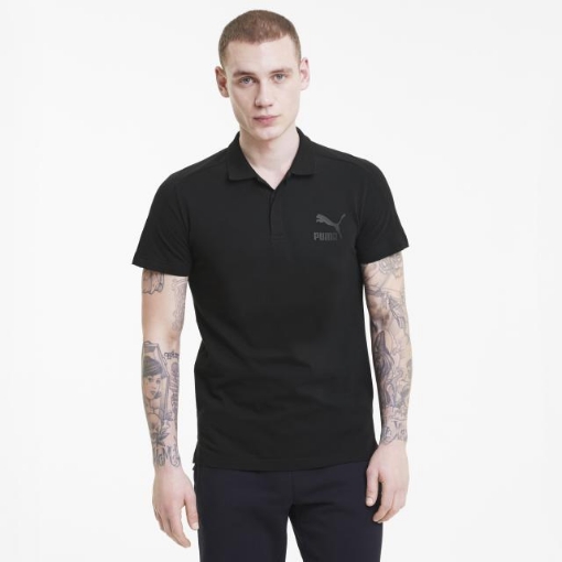 Picture of PUMA Iconic T7 Polo-Puma Black-Male-59765701