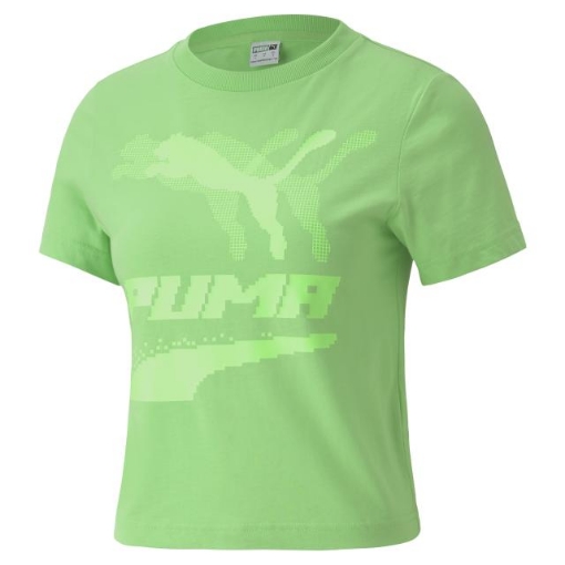 Picture of PUMA Evide Graphic Tee-Summer Green-Female-59776432