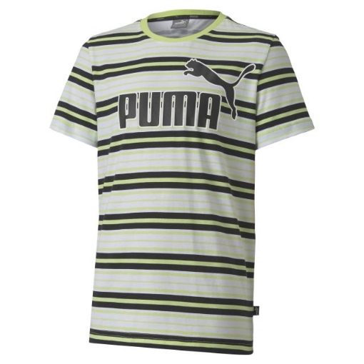 Picture of PUMA ESS Stripe Logo Tee B-Sharp Green-Male-58232434