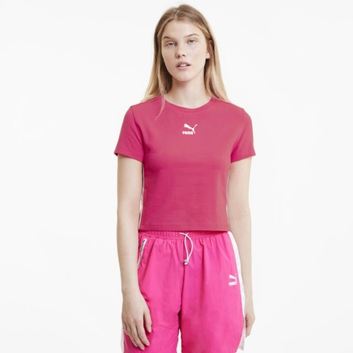 Picture of PUMA Classics T7 Tight Top cropped-Glowing Pink-Female-59763125