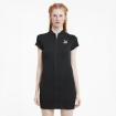 Picture of PUMA Classics Ribbed Tight SS Dress-Puma Black-Female-59764701