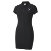 Picture of PUMA Classics Ribbed Tight SS Dress-Puma Black-Female-59764701