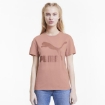 Picture of PUMA Classics Logo Tee-Bridal Rose-glitter-Female-59761814