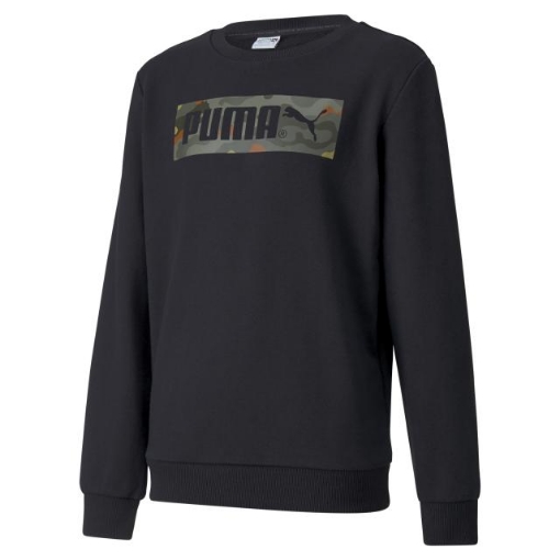 Picture of PUMA Classics Graphics Crew TR B-Puma Black-Male-59780601