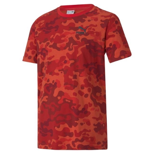 Picture of PUMA Classics Graphics AOP Tee B-High Risk Red-Male-59780311