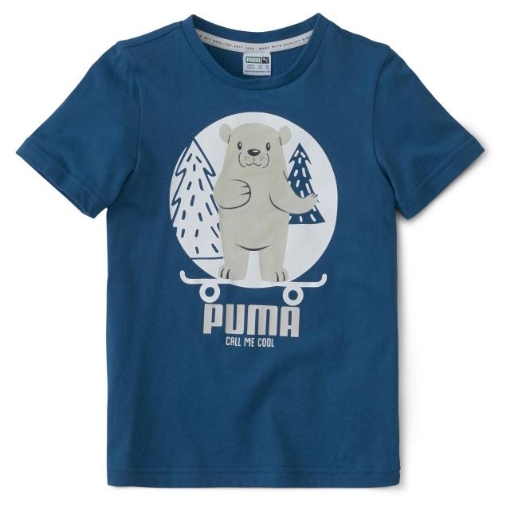 Picture of PUMA Animals Suede Tee-Digi-blue-Unisex-58335136