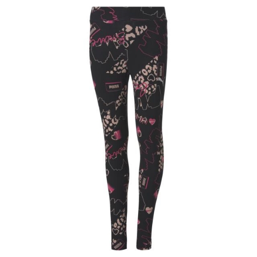 Picture of PUMA Alpha AOP Leggings G-Puma Black-Peachskin-Female-58330801