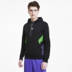 Picture of PUMA TFS Hoodie-Puma Black-Fluo Green