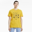 Picture of PUMA Club Graphic Tee-Spectra Yellow