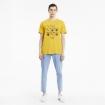 Picture of PUMA Club Graphic Tee-Spectra Yellow