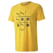 Picture of PUMA Club Graphic Tee-Spectra Yellow