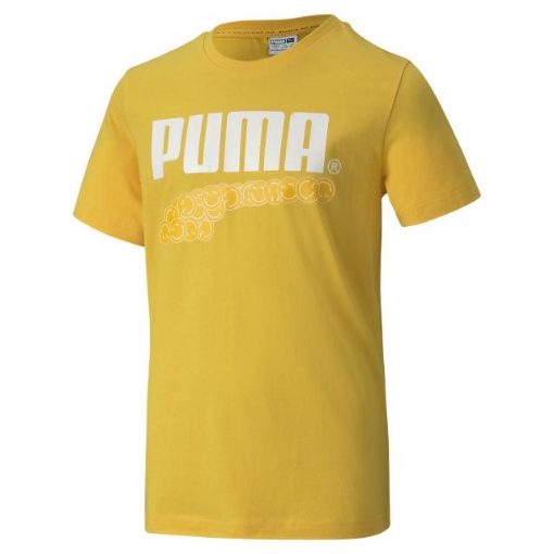 Picture of PUMA Club Graphic Tee B-Spectra Yellow