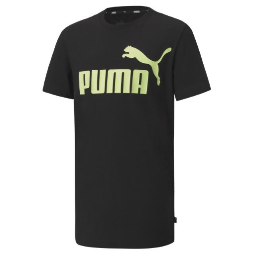 Picture of PUMA ESS Logo Tee B-Puma Black-Sharp Green