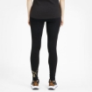 Picture of PUMA ESS Logo Leggings-Cotton Black-Gold