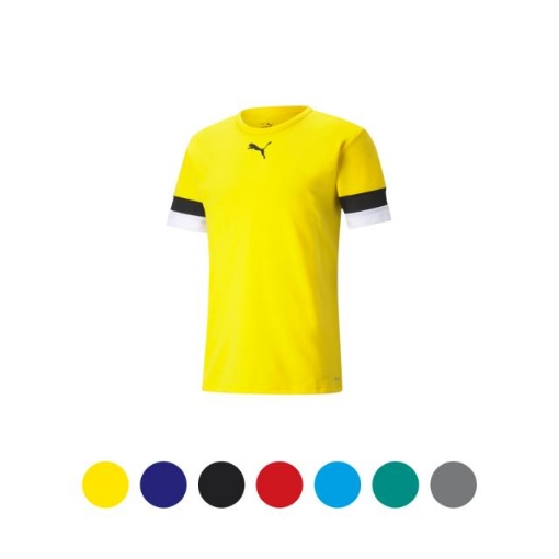 Picture of PUMA teamRISE Jersey Cyber Yellow-Puma Black-